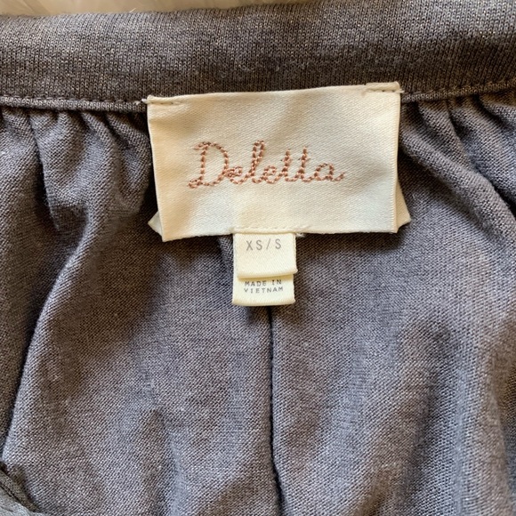 Anthropologie DELETTA Tulay cold shoulder top - Picture 5 of 6